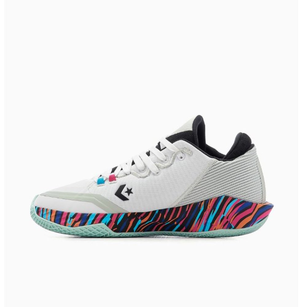 Converse All Star BB Jet Striped White Multi 172664C Basketball Sneakers - Picture 5 of 10